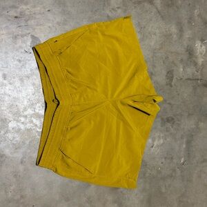 Old Navy Men's Golden Yellow Flat Front Shorts